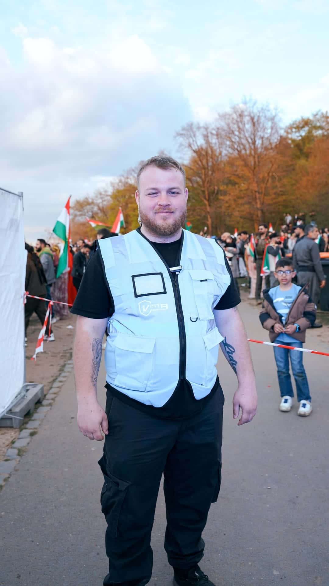 Mitarbeiter von Vista Sicherheitsdienst im Veranstaltungseinsatz in Köln