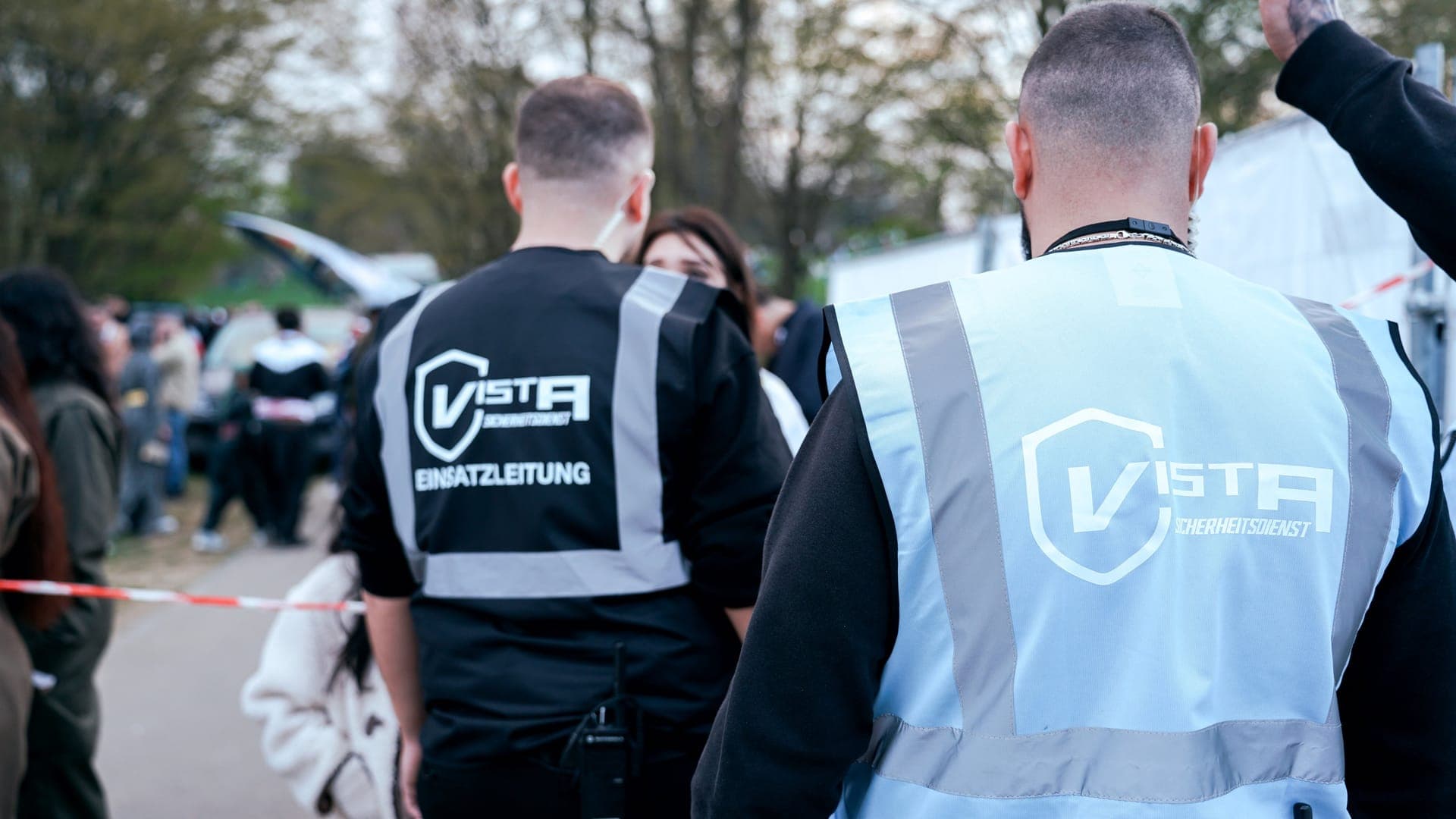 Vista Sicherheitsdienst – Mitarbeiter im Einsatz